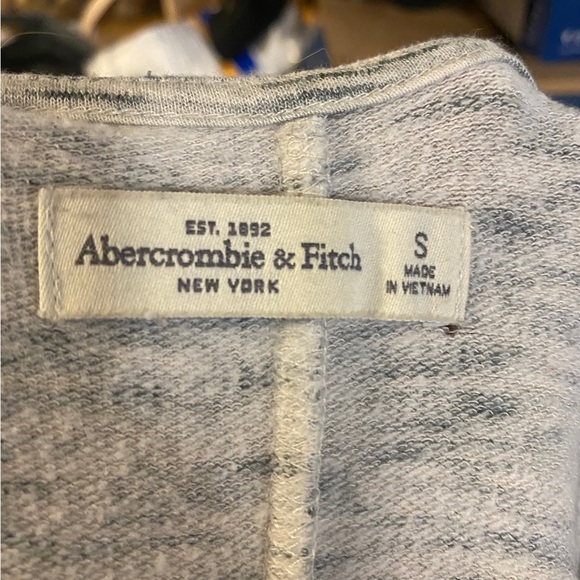 Abercrombie & Fitch Above the Knee Sweater Dress- Size S- Color Grey White Black - Picture 3 of 3